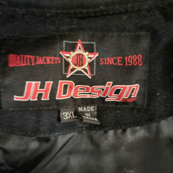 JH Design Nascar Dupont Jeff Gordon Black w/ Flame Jacket - Picture 8 of 9
